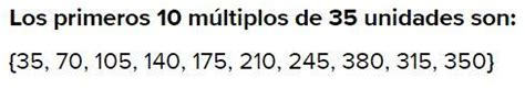 multiplos de 35